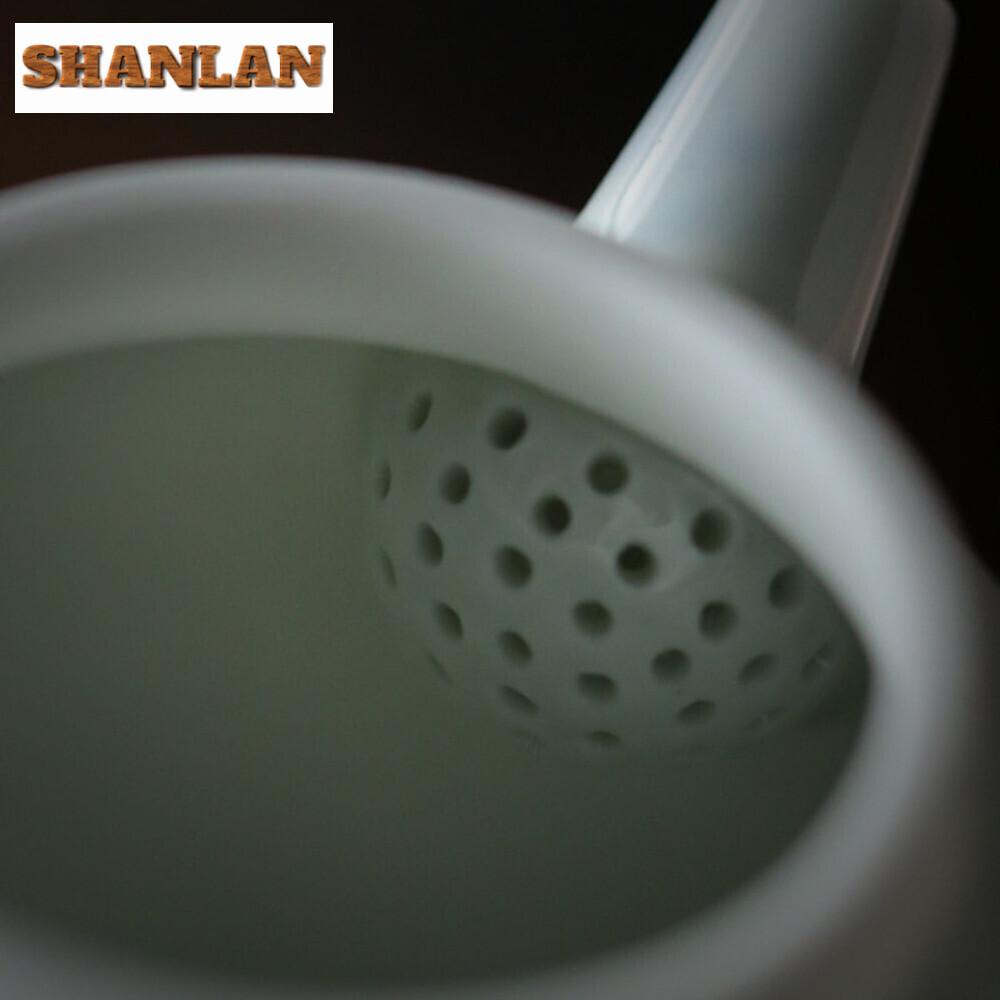 90ml Hand-painted Blue Magnolia Teapot Household Small Size Teapot Retro Pot Tea Brewing Kettle Tea Services Supplies Collection