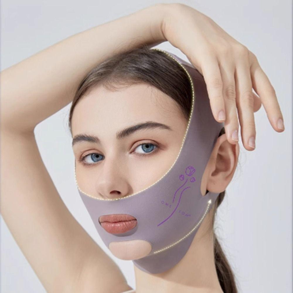 Adjustable Face Lifting Tightening Belt V Shaped Chin Up Mask V Line Shaping Mask  for Woman