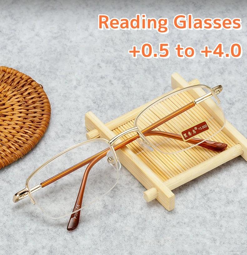 

Очки для чтения с защитой от синего света и излучения при пресбиопии, мужские, с большой оправой, с высокой четкостью изображения, с защитой глаз