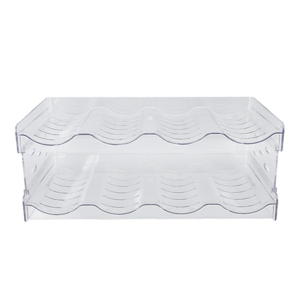 Stohovatelná láhev na vodu   Dvouvrstvý průhledný plastový stojan na šálky na stůl do kuchyňské skříňky