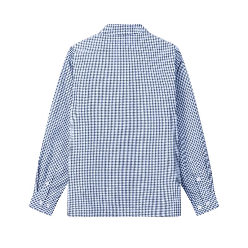 Fila Heritage Fashion Classic Trendy Simple Plaid Casual Versatile Comfortable Loose Woven Long Sleeve Shirt Men Shirts F11M628411FBU