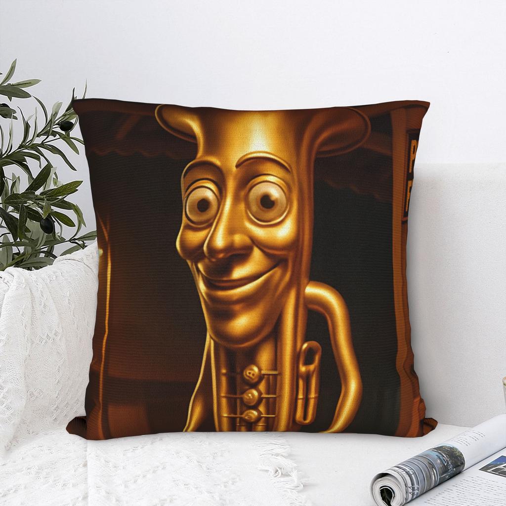 Tung Tung Tung Sahur Pillowcases Kawaii Pillow Case For Living Room Sofa Soft Pillow Cover