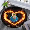 Custom Name Futebol Clube Do Porto Round Area Rug,Carpet Rug for Living Room Bedroom Sofa Playroom Decor,Non-slip Floor Mat