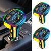 FM Transmitter LED Display Receiver 2-Port Fast Charging Wireless Radio Receiver For Auto Music Phone PC Road Trip Hands-Free