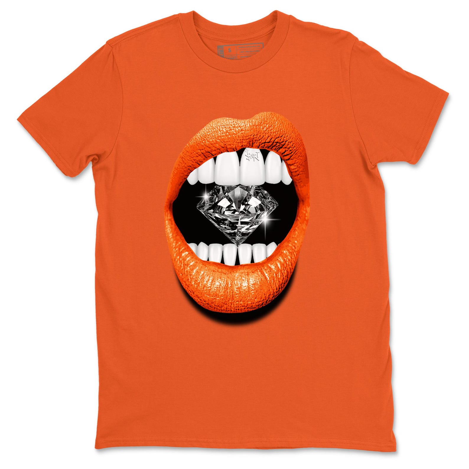 Lips Diamond graphic tee. Streetwear graphic T-Shirt. Matching 1s Shattered Backboard M