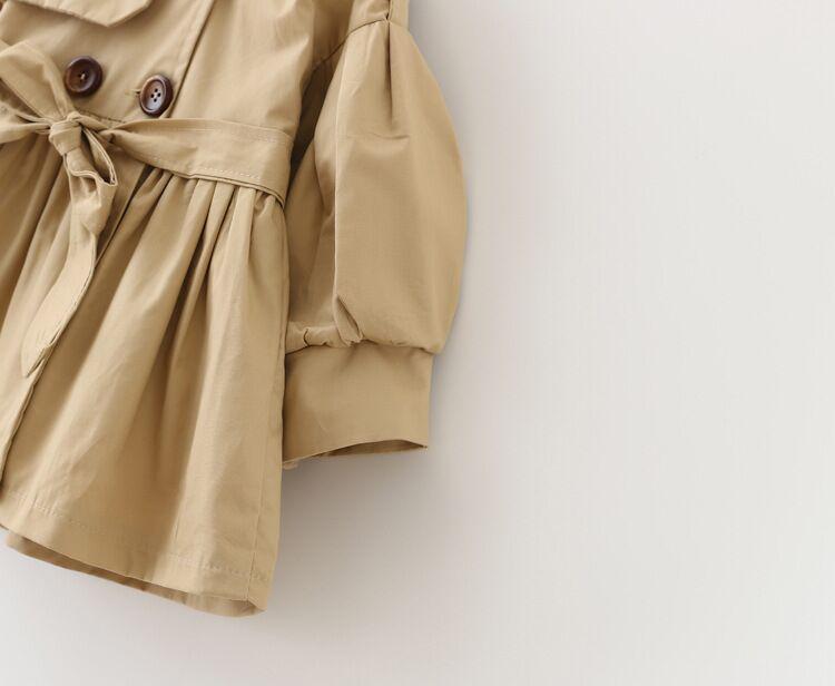 Frühling 2026 Mädchen Langarm Revers Windbreaker Jacke