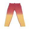 Hip Lifting Pants Yellow Pink Gradient Color L Size Fast Dry High Waisted Leggings for Women