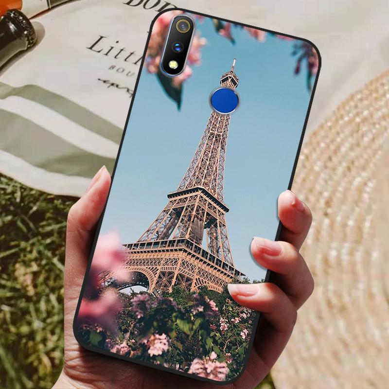 Realme 3 Pro Kılıfı Yumuşak Silikon TPU Arka Kapak OPPO Realme 3 Pro RMX1851 İçin Kılıf Funda Realme3 RMX1825 RMX1821 Darbeye Dayanıklı