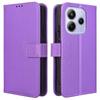 For Xiaomi Redmi Note 14 4G (163.25x76.55x8.16mm) Case PU Leather Diamond Texture Wallet Phone Cover