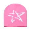 Knitted hat winter new five-pointed star jacquard wool hat outdoor warm cycling ear hat men's and women's winter hat