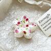 Romantic Frangipani Hair Clips with Printed Hairpins and Flower Hairpins for The Back of The Head