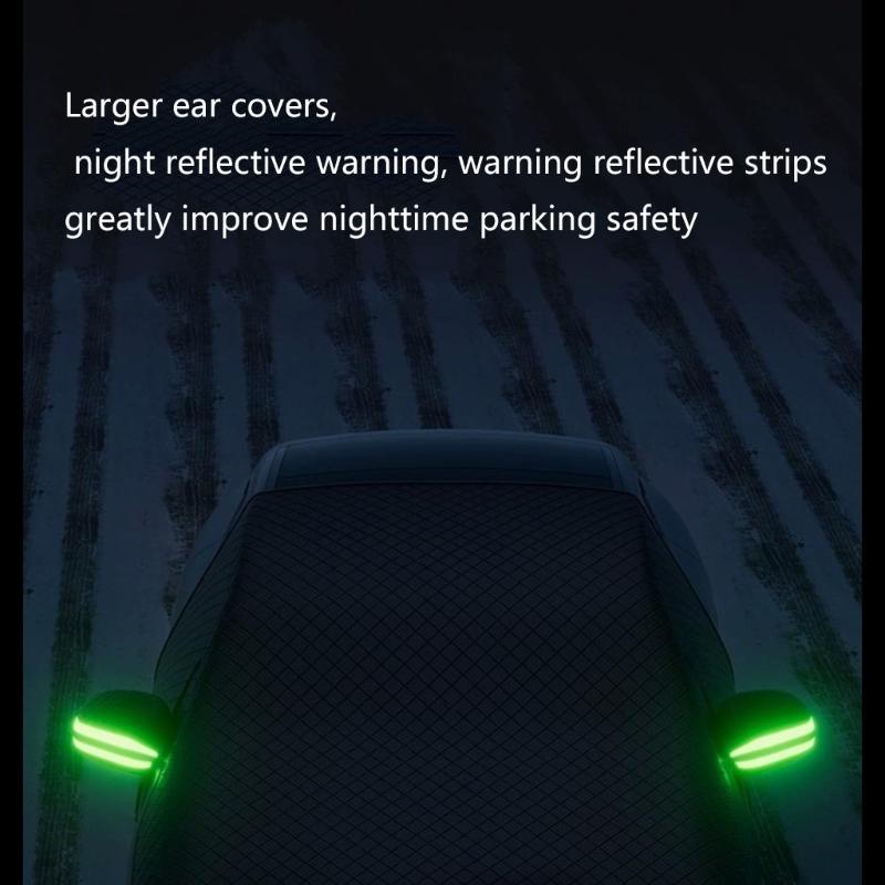 Ganzjahres-Autoscheibenabdeckung zum Blockieren von Schnee und Reflektieren von Sonne Große Abdeckung Schnelle Installation Design