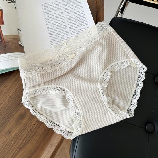 Cotton Underwear for Women Soft Breathable Cheeky Bikini Panties Ladies Sexy Lace Mid Rise