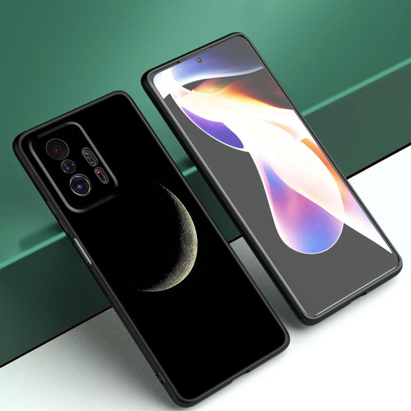 Moon Stars Space Astronaut Black Phone Case For Xiaomi Mi 9 SE 8 10T 11 12 13 Lite 9T 11T 12S 12T 13T 14 Pro 5G NE 11i 12X