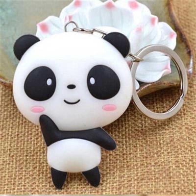 Silicone Panda Keychain Cartoon Panda Keychain Keyring Bag Pendant Key Ring
