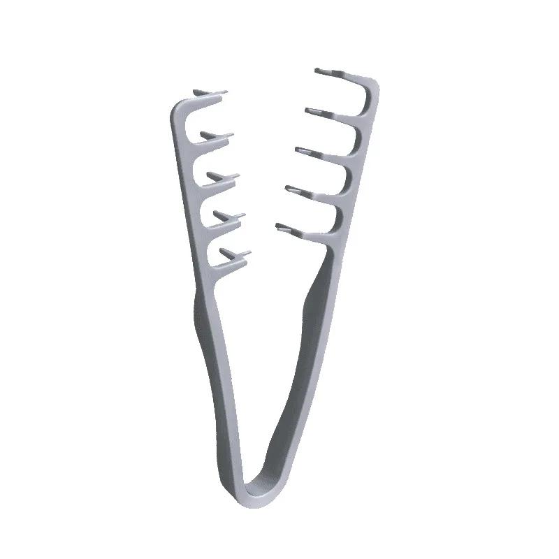 

6/1Pcs Heatless Curling Rod Night Cap Hair Styling Fluffy Comb Set Seam Covering Bangs Hair Combs No Heat Styling Accessories серый