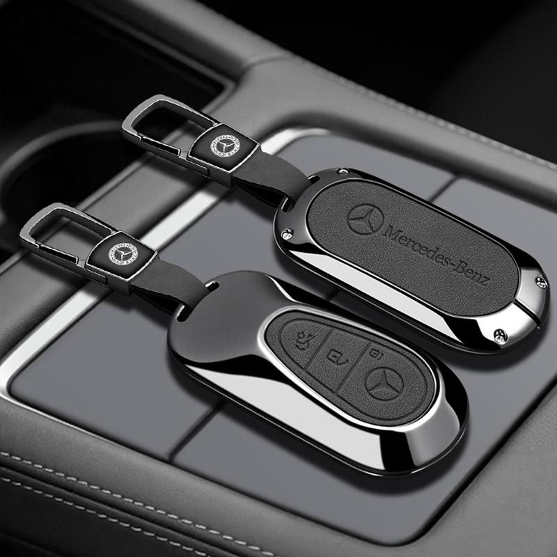 FSUO7 Car Remote Key Case Cover Shell For Mercedes Benz C E S Class GLC W206 W223 W214 E300 C260 C300 S450 S500 Keychain Accessories