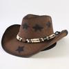Best-selling Western cowboy hats for men and women, fashionable sunshade straw hats, classic outdoor Western cowboy hats