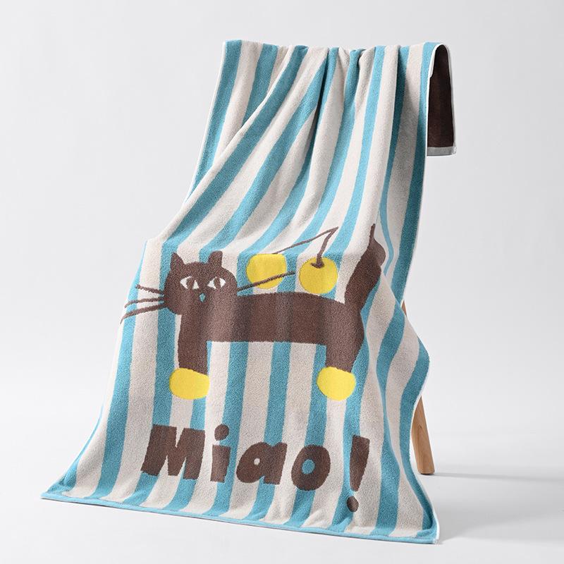 

Банное полотенце из хлопка класса А с рисунком жаккарда увеличенное для взрослых впитывающее детское утолщенное быстросохнущее банное полотенце из хлопка класса А большое банное полотенце 70*140cm