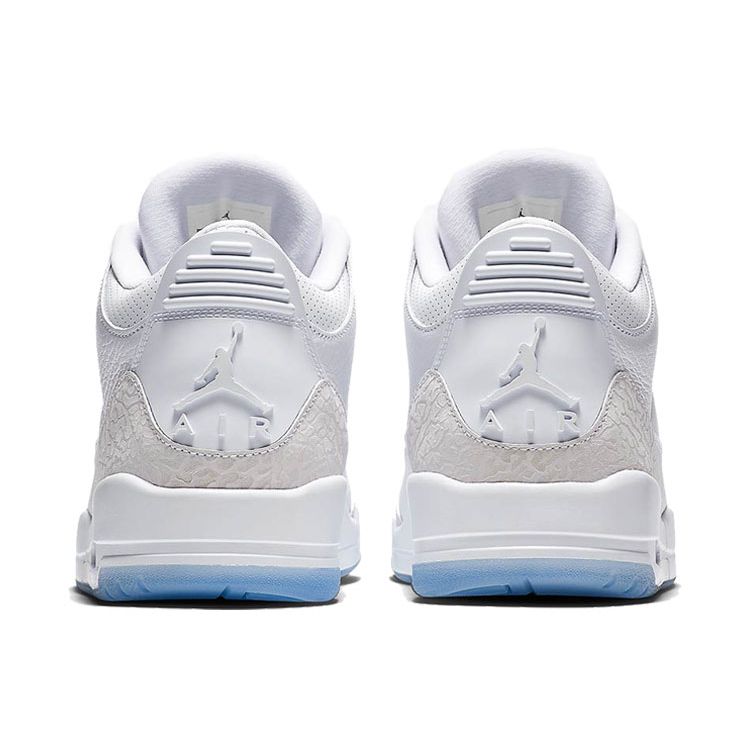 Air Jordan 3 Retro Triple White Men Sneakers white-white 136064-111