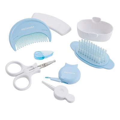 Pflege Nagelbürste Hergestellt für Jungen und Schwangerschaft Weißes Set Pinzette, Nagelschere, Schere, Kamm, - 4-teiliges Set, Japan, Mädchen, Baby,
