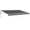 Electric Awning with Crank Anthracite 4x3 M