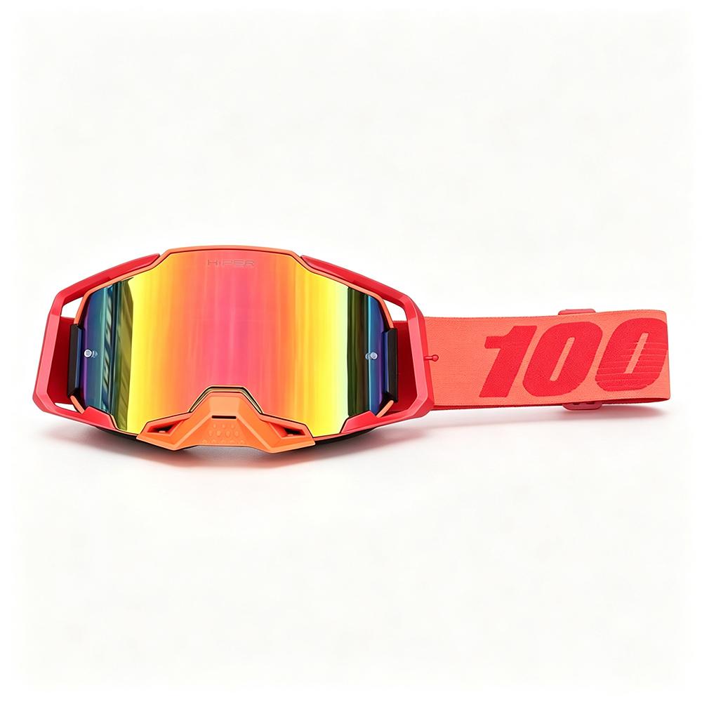 Neue Motocross-Brille für Herren Motorradbrille Enduro Antibeschlag Radfahren Moto Dirt Bike MX MTB Fahrbrille HD Spiegelnde Linse