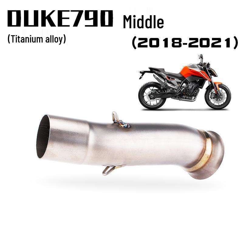 DUKE790 Titanium Exhaust Front Section: Non-Destructive AR Tail Upgrade.