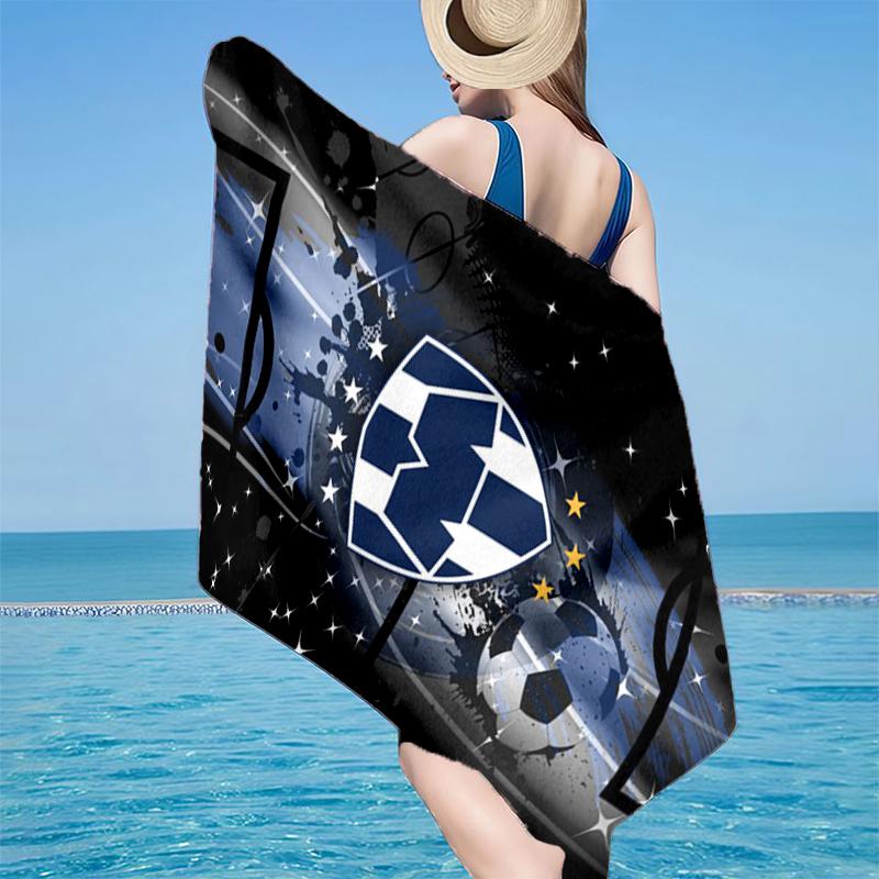 Football Club Emblem Beach Towel, Super Soft Microfiber, Gift for Her/Him, Birthday, for Pool, Beach, Travel, Home Decor Fan Gifts