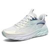 2025 spring and summer large size mesh breathable couple running shoes men and women cushioning rebound fitness night running shoes