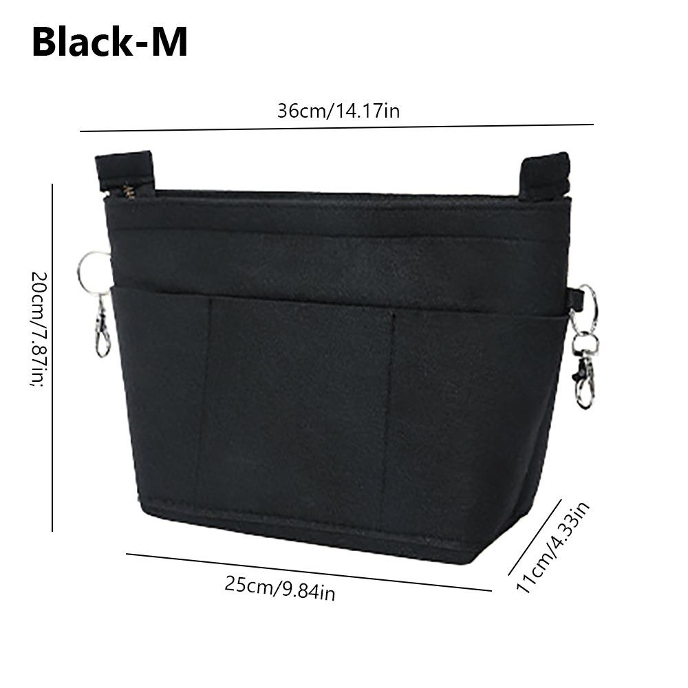 Felt Handbag Insert Liner Bag Multi-Pocket Bag Support Purse Liner Portable Large Capacity Internal Bag Storage Organization
