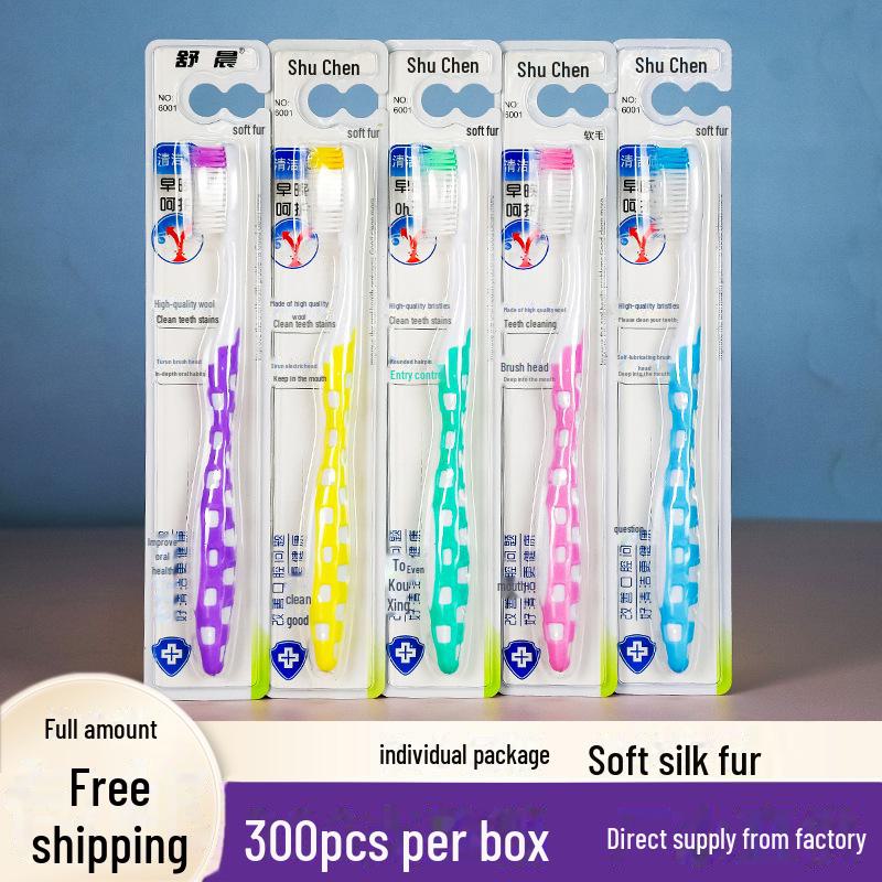 Shuchen Soft Bristle Bamboo Toothbrush 8501 - Advanced Gum Protection for Adults