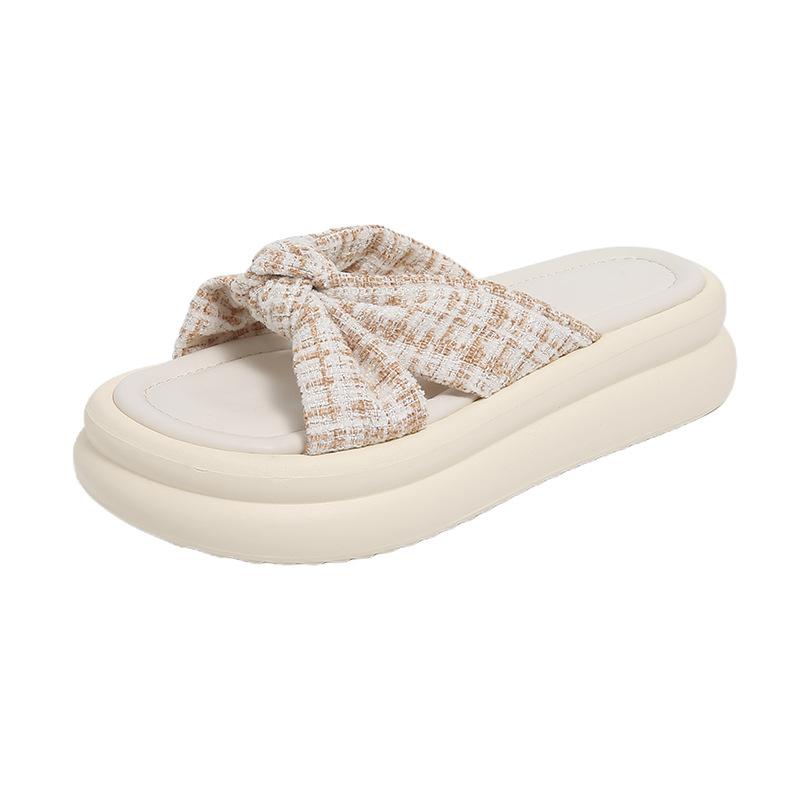 Módní dámské ležérní pantofle Nový pohádkový styl se sukní Platforma Plážové sandály Těhotné ženy Protiskluzové pantofle Dámské pantofle