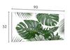 Szklana płyta ochronna na kuchenkę 90x52 Monstera