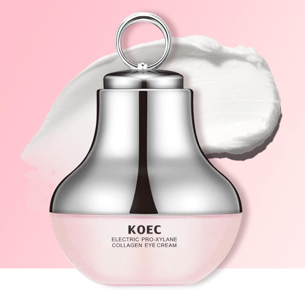 KOEC Collagen Peptide Electric Eye Cream Moisturizing Anti-Wrinkle Firming Eye Serum Massager 0.53oz
