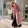 Women's imitation fur coat light imitation lazy rabbit hair fashion large size medium and long coat