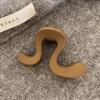 Matte Finish Shark Clip Casual Ponytail Clip Simple Acrylic Hair Claw  Daily