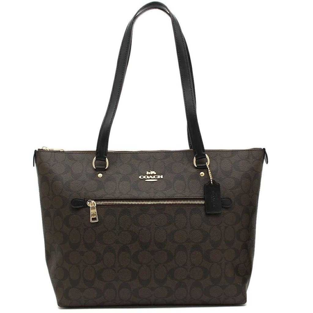 Bag F79609 Brown X Black Signature Gallery Tote Ladies [Coach] (Tote Bag) [Outlet Item] [Brand] [Item]