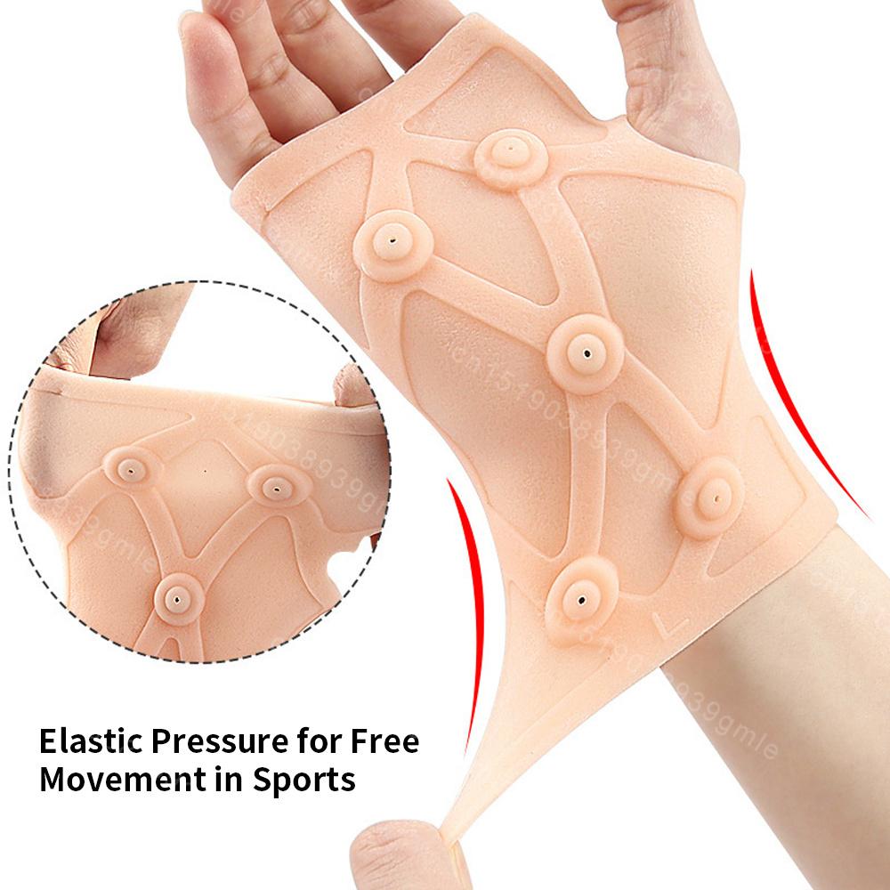 Magnetic Silicone Glove Compression Arthritis Massage Pain Relief Gloves Outdoor Running Sports Pressure Protection