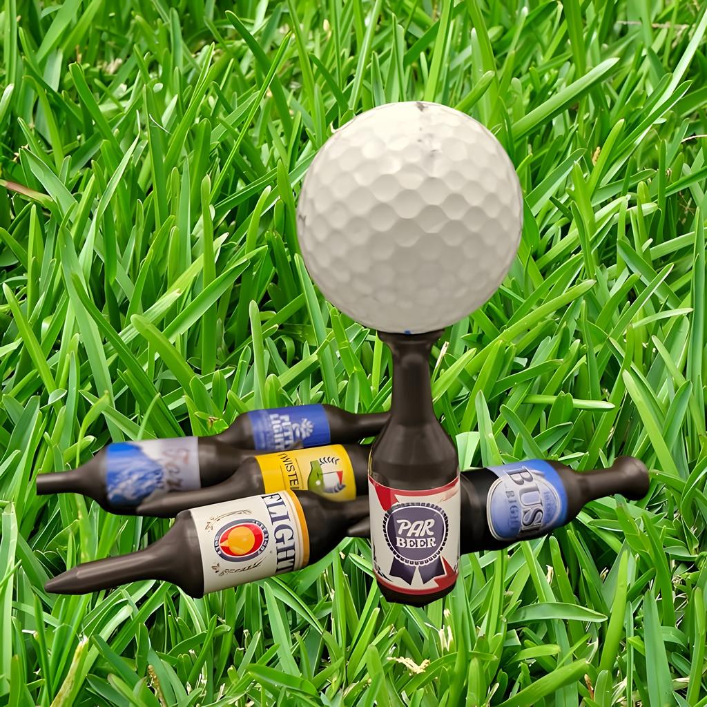 6 Stück Bierflaschen Golfspikes, Langlebiges und recycelbares Golfzubehör, Lustige Golfgeschenke für Golfer