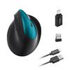 Quiet Bluetooth 3 DPI 6 Buttons Bluetooth Dual Connection Wired Mouse with 6 Cooling USB Ergonomic Design for Remote Office 6 Lightweight and