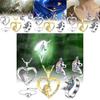 Stunning Unicorn Heart Pendant Necklace In Colorful Design With Adjustable Chain Length