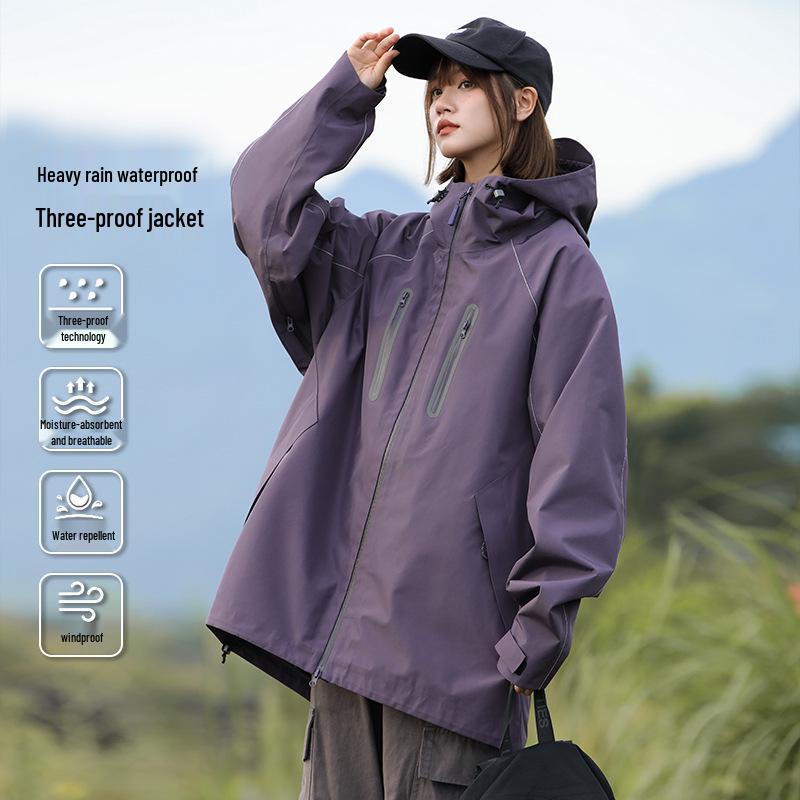 

Унисекс Ветровка для улицы: Ветрозащитный, Водонепроницаемый, С капюшоном, Теплый, Холодостойкий для Весны и Осени. Extra Small