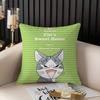 C-Chi'S Sweet Home Pillow Case Home Dorm Chair Back Short Plush Double-Sided Printing Office Nap Time Cushion Cover