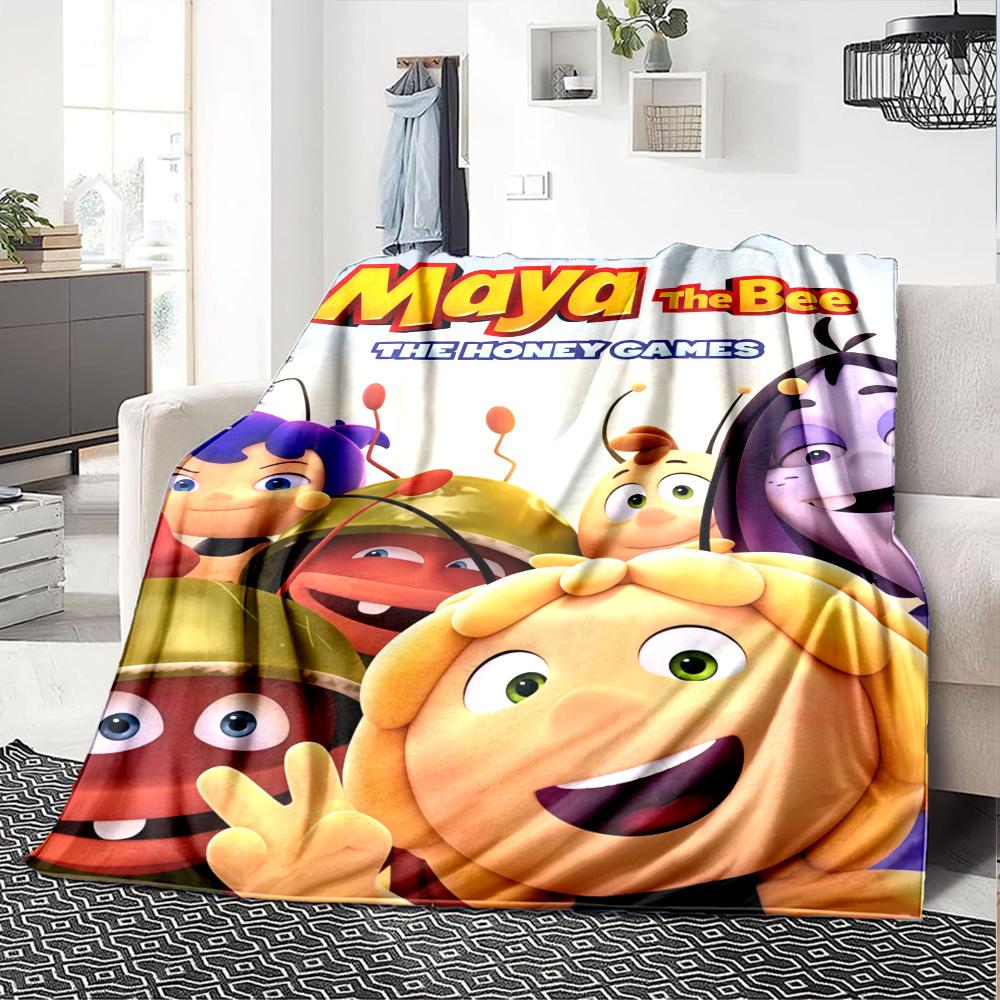 Maya Bee Blanket, High quality Comfortable for All Seasons, Home Decor, Warmth and Comfort