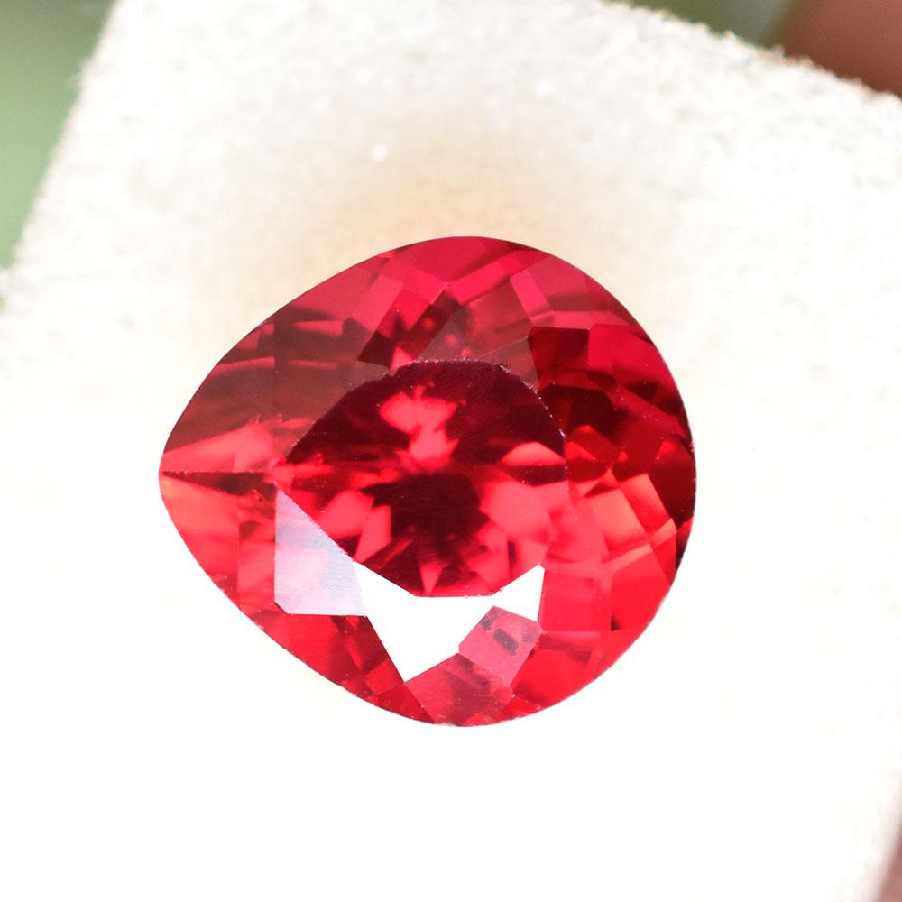 Natural Red Ruby Loose Gemstone 12x11 Pear Shape for Jewelry Making for Jewelry Making and Crafts