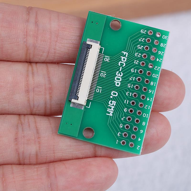 1ks 30pinový 0,5mm Ffc Fpc To 30P Dip 2,54Mm PCB adaptér desky převodníku
