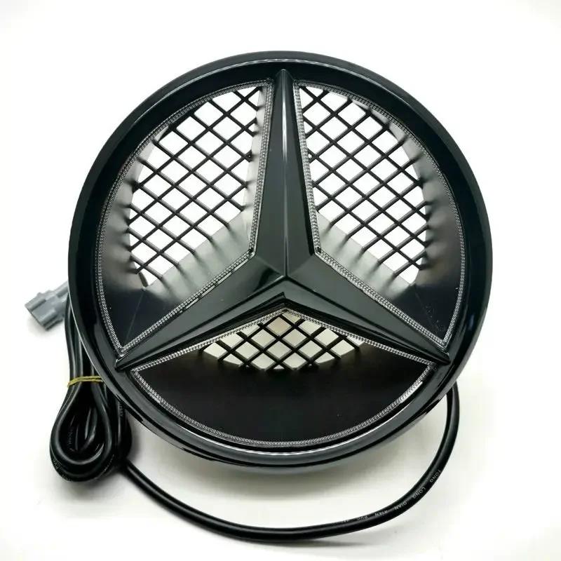 UOOGV1 New For Mercedes Benz For Mercedes-Benz LED Chrome Silver Glossy Black Grille Star Emblem W204 W245 V260 X204 VITO 2006-2013 18.