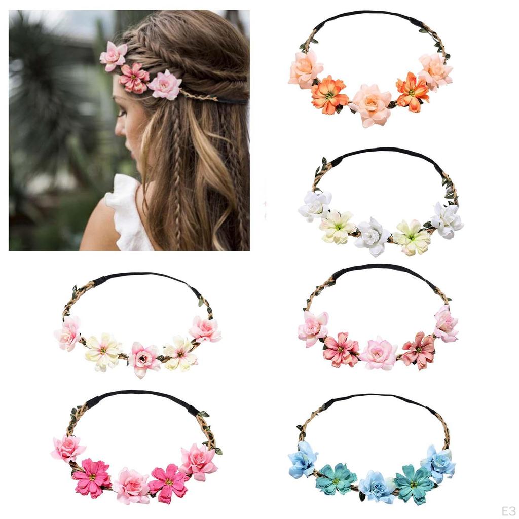 Charm Head Wreath Boho for Birthday Women Hair Accessories