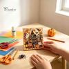 DIY Handmade Wall Hanging Decorations Halloween Christmas Faux Pearl Diamond Painting Kit, Rhinestone Art Craft Decor Set for Adults, Holiday